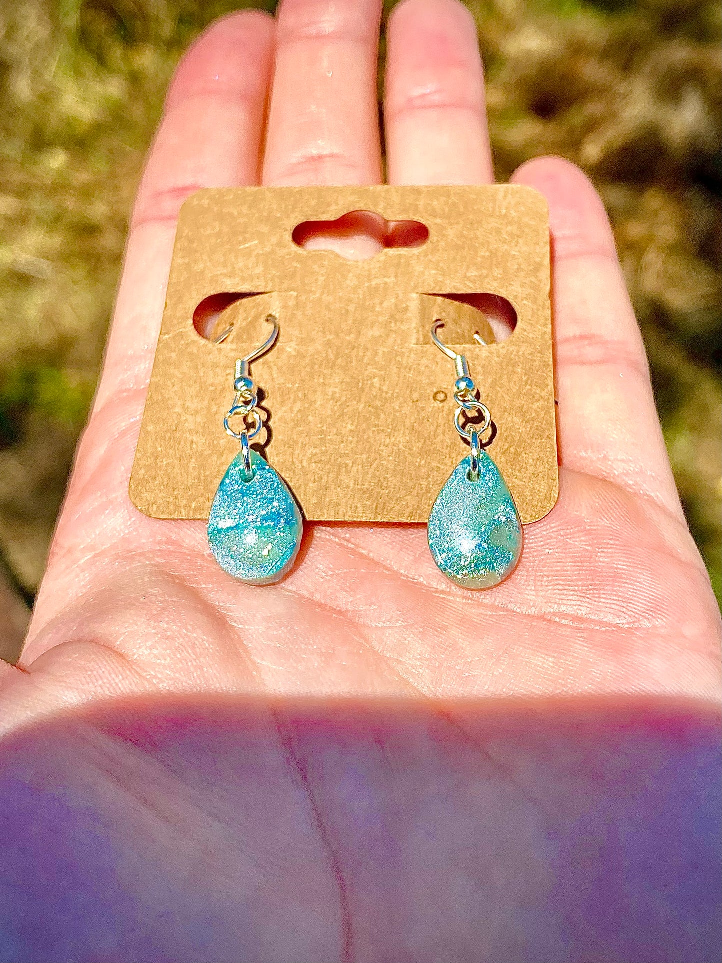 Quartz Water Droplet Earrings